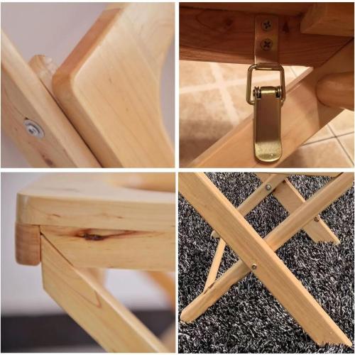 Wooden Steam Seat with Four Legs,Foldable Yoni Steamer Chair,Yoni Seat Kit,Anti-Skid Shower Stool,V Steam Seat Kit for Women V Cleaning and Tightening,Postpartum Care 15.7 H(No Steamer)