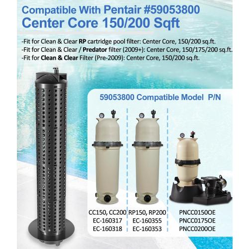 59053800 Center Core Replacement Part for Clean & Clear RP Filter CC 150, 175 and 200 Square Feet EC- 160317 160318 CCRP150 CCRP200 Pool and Spa Cartridge Filter Part