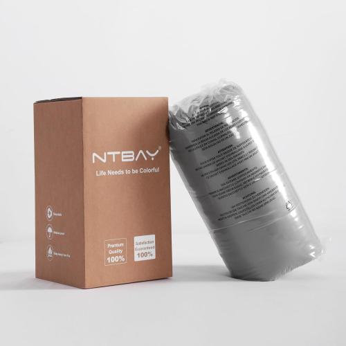 NTBAY King Comforter - Down Alternative Duvet Insert, All Season Bedding Quilted with Co Machine Washable, Soft Comforter Only, Navy Blue