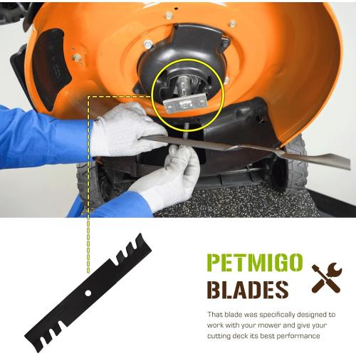 482878 Mulching Mower Blade Set for Scag 482462 481707 481711 Exmark 36'' 52'' Explorer 1-633482 539100341 Husqvarna 539100341 IZ5221 IZ5223 Encore 481707(3 Pack)