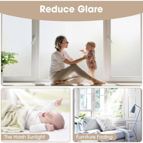 Coavas One Way Window Privacy Film, Reflective Window Tint for Home See Out Not in, Sun Blocking Anti UV Static Cling Glass Windows Door Coverings for Winter