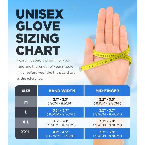 -10℉ Waterproof Winter Gloves Men, Touchscreen Fingers Snow Ski Gloves Women, 5-Layer Touch Screen Cold Weather Gloves
