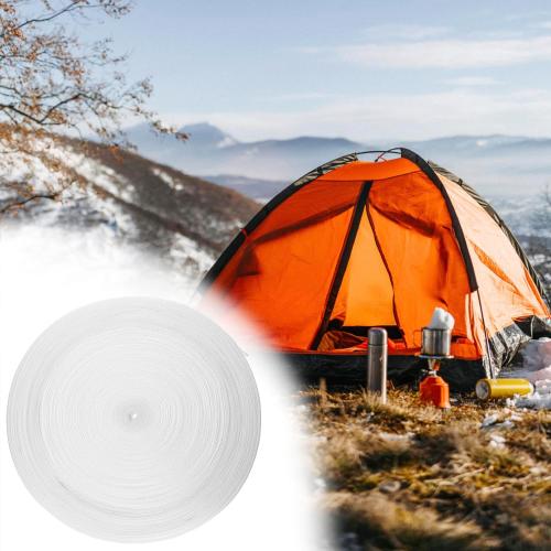 QWORK 1 Inch x 50 Yards Heavyweight Polypropylene Webbing, White - Heavy Duty Poly Strapping for Boating, Crafting, Outdoor DIY Gear Repair,