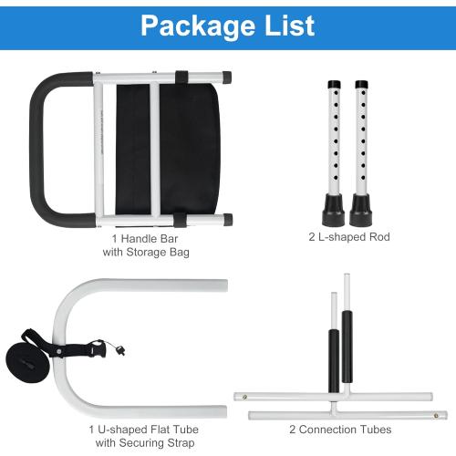 Panta Bed Rails for Elderly Adults Safety, Adjustable Bed Assist Rails for Seniors,Black