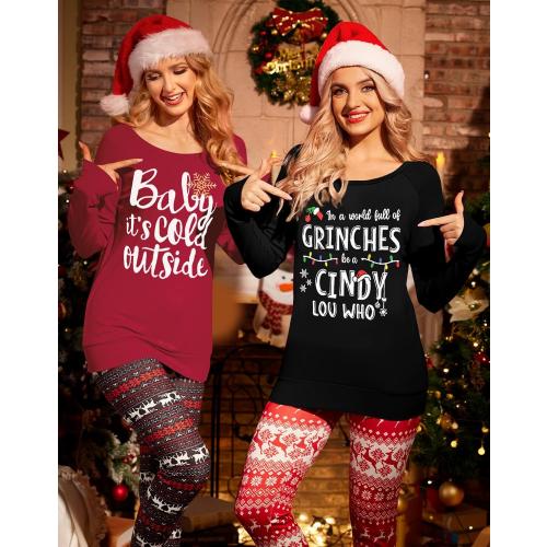 Christmas Women's Long Sleeves Crewneck Graphic Sweatshirt