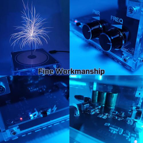 Tesla Coil Musical Speaker Plasma Storm Cool Desktop Gadgets Electric Toys Bobina De Tesla Electrica Artificial Lightning Science Physical Toy Model