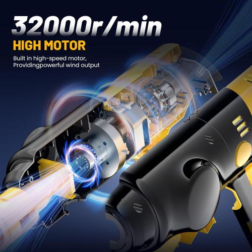 Car Vacuum Portable Cordless - CarCraftKit 3-in-1 Kit, Pressure Washer, Air Duster, with 2x25000mAh Battery, 20000PA Car Vacuum Cleaner, 10000 RPM Air Duster, 280 PSI High Power Pressure Washer Easy