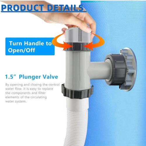 Above Ground Pool Parts, Plunger Valve, Pool Inlet Nozzlet and Outlet Strainer Part Set, Above Ground Swimming Pool Plunger Valves Replacement Part (ＷＴ067)