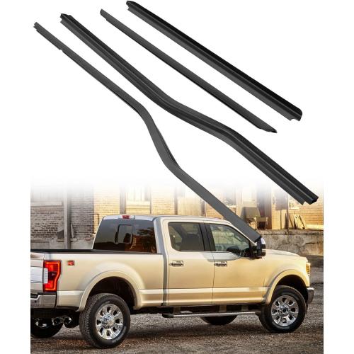 Weatherstrip Window Moulding Trim Seal Belt Fit for Ford F250 F350 F450 F550 Super Duty Crew Cab 1999-2016 Replace F81Z-2521452-AA