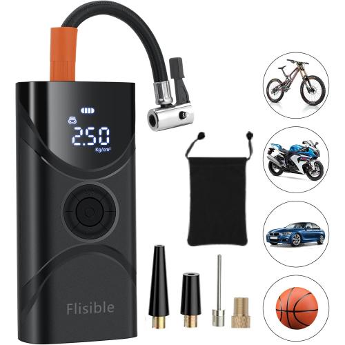 Cordless Tire Inflator - Portable Air Compressor 150 PSI, Fast 9000 mAh Pump for Car, Bike, Motorcycle & Bicycle Tires