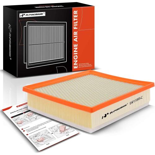 A-Premium Engine Air Filter Compatible with Toyota Models - Sequoia 2014-2022, Tacoma 2016-2023, Tundra 2013-2021, 3.5L 4.0L 4.6L 5.7L, Replace# 17801-0P100
