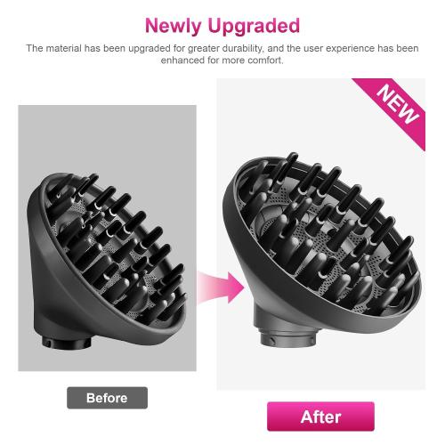 Upgraded Diffuser for Dyson Airwrap Styler, Portable Hair Dryer Diffuser Attachment for Dyson Airwrap HS05 HS03 HS01, Converting for Dyson Airwrap Styler To Hair Dryer