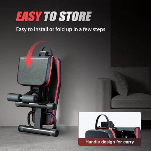 ALSO GO Adjustable Weight Bench, Workout Benches with Leg Extension & Extended Headrest, Foldable Incline Decline Bench Press, Roman Chair, Full Body Strength Training Equipment for Home Gym
