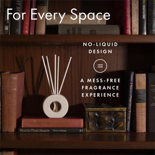 ScentAir Infused Liquidless Reeds | Includes Flameless Reeds and 1 Decorative Vase, White | Essential Oil Aroma Diffuser Sticks | Fresh Spa Scents | Gifting Fragrance | Fresh Linen