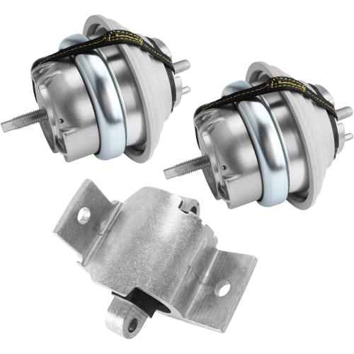 3Pcs Engine Motor Mount & Transmission Mount, For Jaguar XF 2009 4.2L, For Jaguar XJ 2010-2013 5.0L, OE: C2D16622, C2D38505, C2D2745