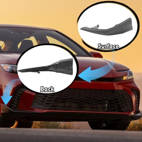 Front Right Passenger Side Corner Wrap Cover Fit for Camry SE XSE 2025 2026 Bumper Side Lower Molding Trim Black Replace for 52712AQ040 52712-AQ040