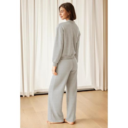 SENSERISE Womens Lounge Sets Sweatsuits 2 Piece Outfit Fall Matching Sweat Sets Airport Travel Outfit Tracksuit