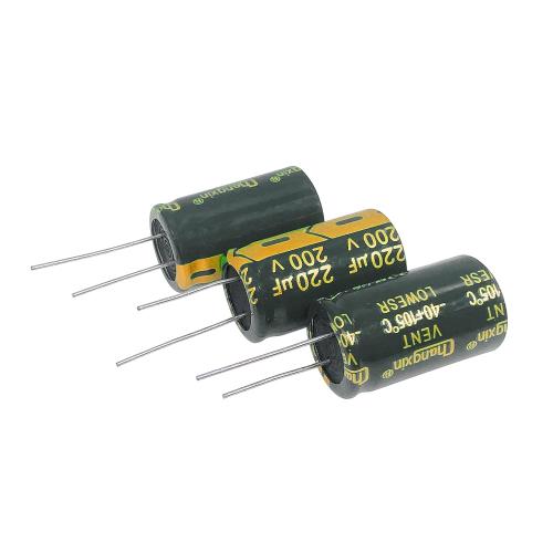 5pcs 200V 220uF 18x30mm Aluminum Electrolytic Capacitors