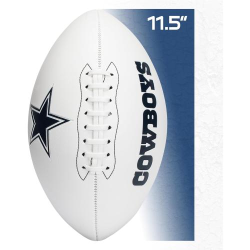 Franklin Sports NFL Autograph Football - Official Size White Panel Souvenir Football for Autographs   Signatures - NFL Team Fan Shop Memorabilia
