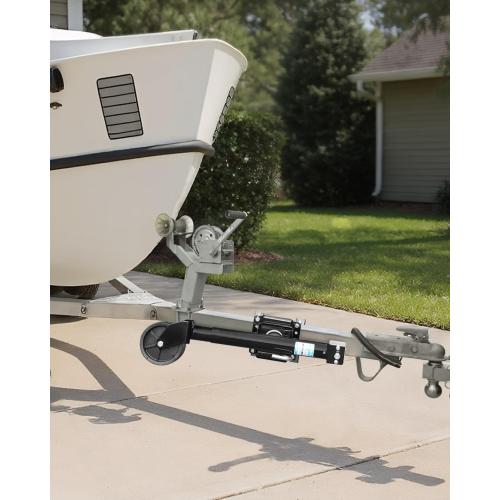 Kohree 2000 lbs Trailer Jack with Dual Wheel, 20-24V Cordless Drill Compatible, Heavy Duty Bolt on Trailer Tongue Jack for RV, Boat, Black, 12 Lift