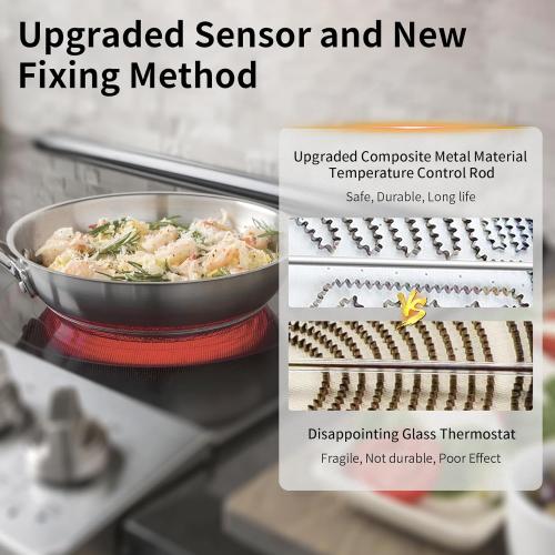 UPGRADED WB30T10130 12 Dual Haliant Surface Element Replacement for GE Stove, AP4344395 12/9 Dual Radiant Surface Element, PS2321564 12 inch Burner Replace AH2321564 1474216