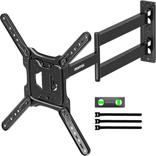 Size 23-65 InchmonTEK Long Arm TV Wall Mount for Most 23-65 Inch TVs, 29 Inch Long Extension TV Mount Swivel and Tilt, Full Motion Wall Mount Tv Bracket Fit Max VESA 400 x 400mm, Up to 77 lbs