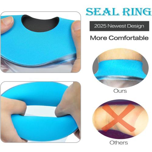 Asunby Knee Cast Cover for Shower Waterproof Bandage Cast covers Protector for Knee Replacement Surgery, Wound, Burns Watertight Protection Reusable