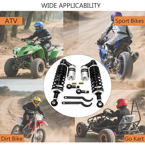 Pair 320mm&340mm motorcycle shocks Universal Motorcycle Rear Air Shock Absorbers