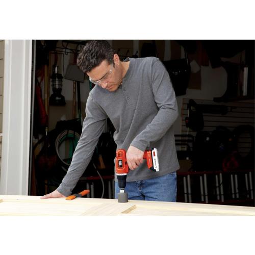 BLACK DECKER 20V MAX POWERCONNECT Power Drill Cordless Drill Driver Electric Screwdriver with 30 Piece Bit Set and Drivers Kit, Battery and Charger Included (LD120VA)