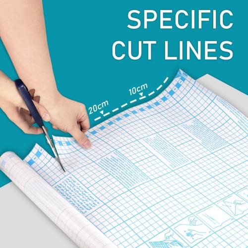 Chell 2 Pack Clear Contact Paper Roll for Books, 17.5in x 5ft Clear Self Adhesive Book Cover Paper Protector