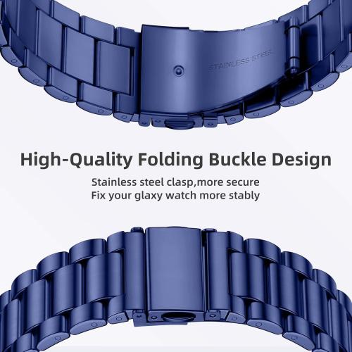Lerobo Stainless Steel Band Compatible with Samsung Galaxy Watch 8 7 6 5 4 FE 40mm 44mm 45mm/Galaxy Watch 8 Classic 6 4 Classic 43mm 47mm 42mm 46mm, 20mm Metal Replacement Band for Men Women