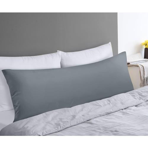 Utopia Bedding Full Body Pillow for Adults (Grey, 20 x 54 Inch), Long Pillow Insert for Sleeping, Ideal for Side Sleepers