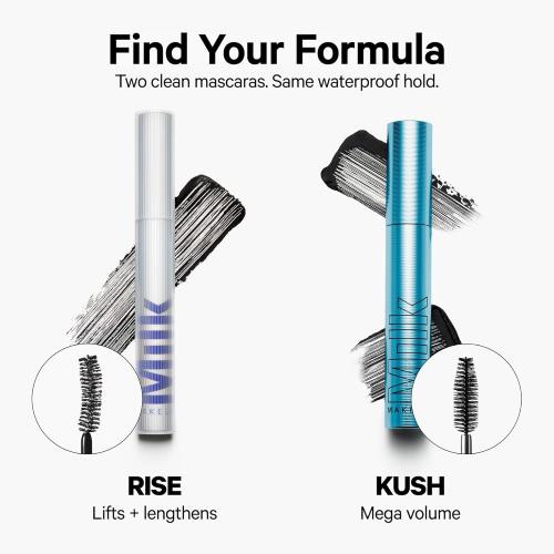 Milk Makeup RISE Mascara - Lifts, Lengthens, Curls & Adds Volume - Clean, Weightless Formula - Conditions & Strengthens - Vegan, Cruelty Free