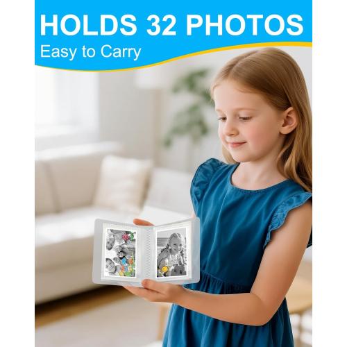 OTJ Camera Instant Print - 1080P Instant Cameras That Print Photos with 32GB Card - Daurable Digital Printable Camera Birthday Gift