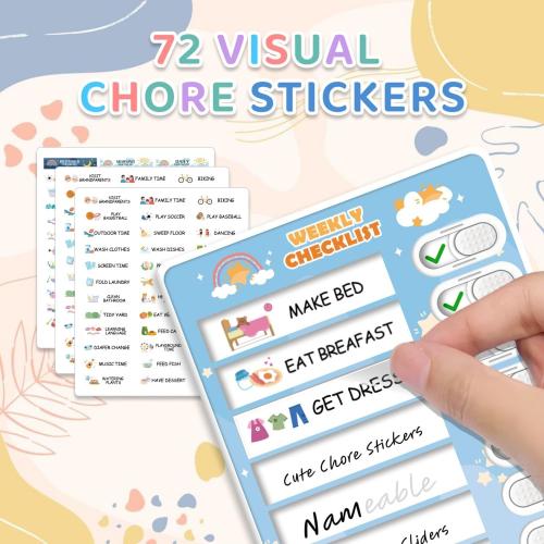 3 in 1 Bedtime/Morning/Weekly Routine Chart for Kids, Magnetic Chore Chart for Kids, Visual Schedule for Kids Toddlers Schedule Board for Home