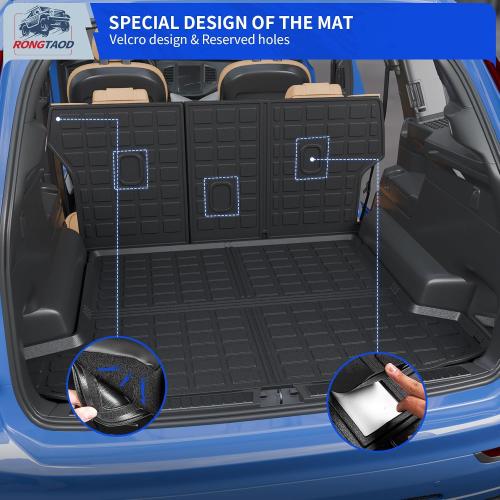Rongtaod Floor Mats Compatible with 2022-2026 Hyundai Tucson Cargo Mat TPE Trunk Mat Cargo Liner All Weather Back Seat Cover Protectors 2025 Tucson Accessories (Backrest Mats Trunk mat Floor Mats)