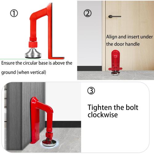 Door Stoppers Security, Portable Door Lock for Travel, Hotel Safety Device