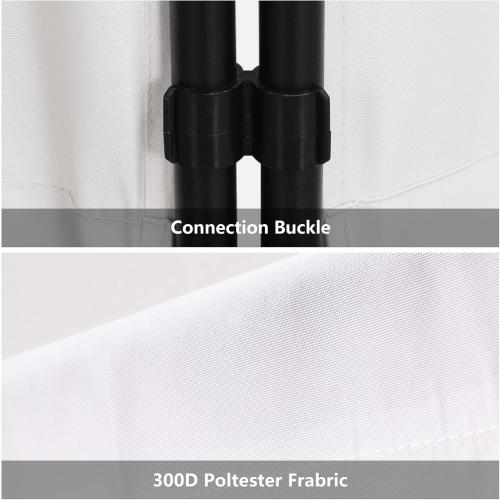 Room Divider, 6 Panel Room Dividers and Folding Privacy Screens, 6FT Partition Room Office Wall Divider for Separation 200 W Fabric, Portable Freestanding Room Divider Wall (White)
