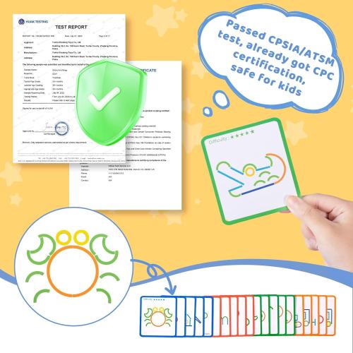 142pcs Wooden Pattern Blocks Montessori Smart Sticks Wooden Tangram Puzzle STEM Toy Activities Preschool Brain Teaser Montessori Toys Gift for 3 4 5 Years Old Kids Boys Girls