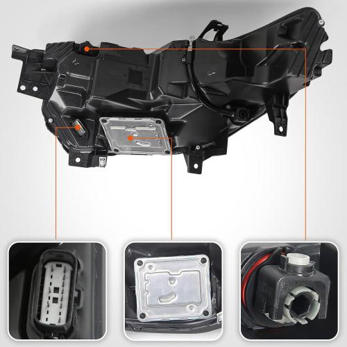 FIONE LED Headlight Assembly Compatible with Ford Explorer XLT/Limited 2020 2021 2022 Front Light Right Passenger Side RH MB5Z13008AT