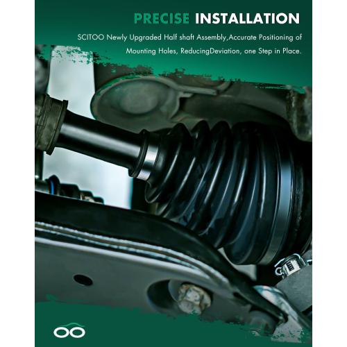 SCITOO Front Right Passenger Side CV Axle Shaft Assembly Fit for Toyota for Highlander 2.5L,3.5L 434100E360,NCV69226