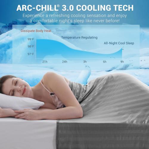 Elegear Revolutionary Cooling Blanket Twin, Absorbs Heat to Keep Body Cool for Night Sweats, Double Sided Arc-Chill3.0 Cooling Fiber Q-Max>0.5, Lightweight Summer Cold Blankets for Sleeping, 59“ x 79”