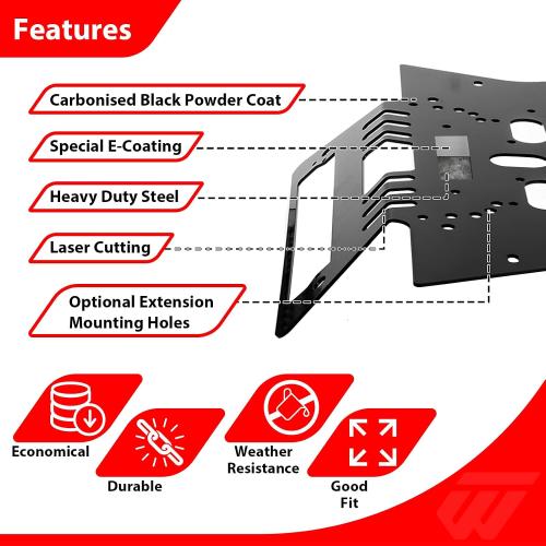WeiSen No-Drill Light Bar Cab Mount Compatible with Chevy Silverado 1500-3500 Work Cab, Fit GMC Sierra 1500-3500 Work Cab (Non Spoiler 2020-Present) Magnetic Light Bar Mount
