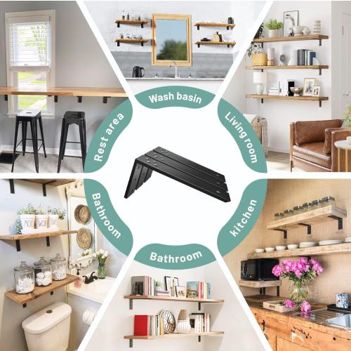 Countertop Support Brackets 3 Pack L Bracket Countertop Brackets 20 x 8 x 2.5 Heavy Duty 3/8 Thick Shelf Brackets Metal Corbels L Shape Bracket for Wood Shelf/Quartz/Granite/Concret Countertops