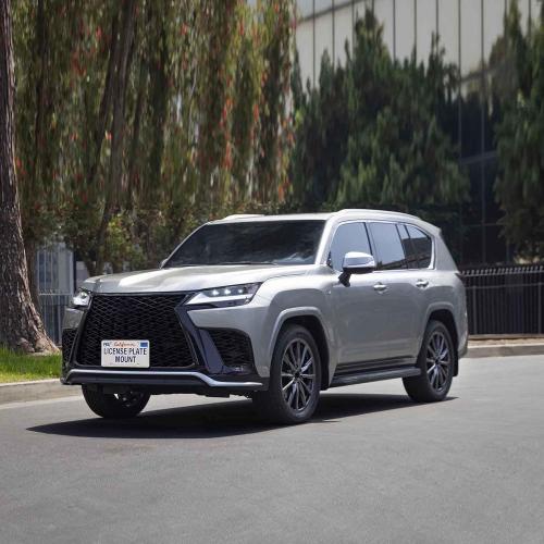 No Drill Front License Frame Compatible with Lexus 2015-up NX RX 2019-up UX Anti-Theft License Plate Grille Mount Holder Car Tag Covers Rust-Proof, Rattle-Proof Car Accessories