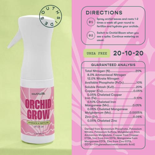 Orchid Grow Fertilizer by Southside - 7.1 oz - Bring Dormant Orchids Back to Life - Gentle Formula, Premium Continuous Spray for Easy Coverage