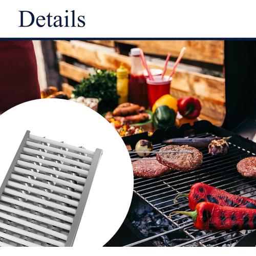 Grill Replacement Parts, Stainless Steel Heat Plate Shield Deflector, DCS Radiant Tray Ceramic Rod Complete Burner Cover for Select BGB48-BQAR、BGA48-BQRN、DCS36E-BQARN、BG27-BQL、BGB36-BQAR、DCS48DS-BQRN ‼️in protective packaging ‼️