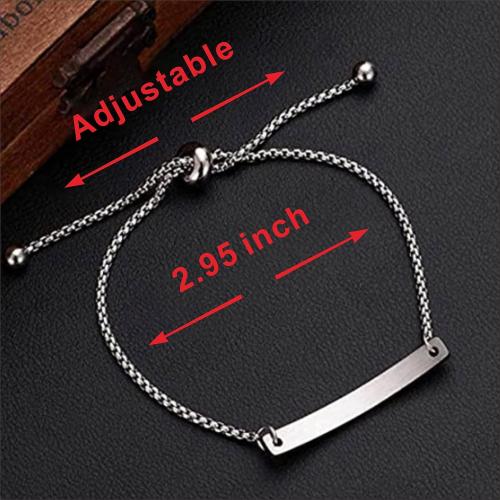 SOUSYOKYOSAM Women Bracelets for Women, Stainless Steel Inspiration Motivational Jewelry Gifts for Girl