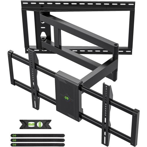 USX Mount Long Arm TV Wall Mount for Most 42-90 inch Television 40 Inch Extension Full Motion TV Mount，Wall Mount Bracket with 90°Swivel Up to 150lbs Fits 16” 18” 20” 24” Stud VESA 800x400mm