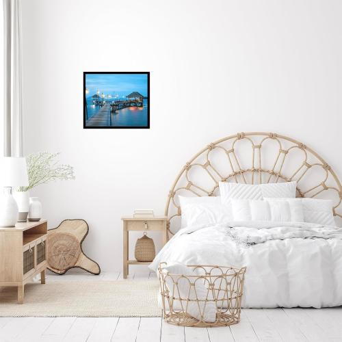 16x18 Picture Frame Black for Poster Photo Picture, Horizontal and Vertical Formats for Wall Hanging, 16 x 18 Wall Gallery Poster Photo Frame for 16 by 18 Photos Posters, Black